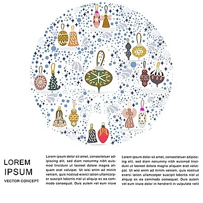 EPS 해외이미지 모양 나무 템플릿 디자인 계절 별 리본 백그라운드 크리스마스 겨울 일러스트 텍스트 공 휴가 새로움 선물 장식 세트 장난감 산타클로스 우주 흰색 축하 원형 플랫 수집 연도 심볼 심플 고립 구성 카피스페이스 해외202004 해외일러스트 자연요소 도형 식물 기념일 컬러 컨셉 공백 파일형식 벡터 이미지허브