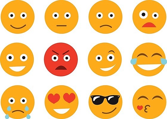 EPS 해외이미지 캐릭터 행복 감정 얼굴 일러스트 사랑 사람 세트 노란색 웹 분노 표현 유머 플랫 울음 만화 심볼 사인 코믹 이모티콘 고립 해외202004 해외일러스트 일러캐릭터 컬러 인터넷 표정 신체부위 파일형식 벡터 이미지허브