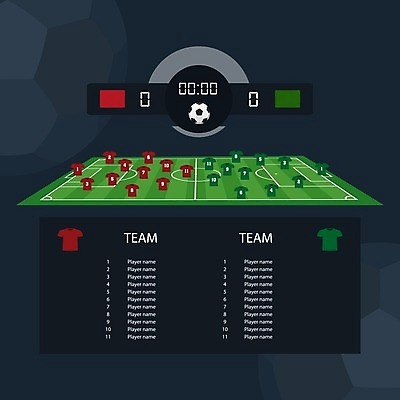 EPS 해외이미지 템플릿 디자인 스포츠 백그라운드 컨셉 밭 일러스트 공 통계 놀이 경기 그래픽 초록색 디지털 축구 경쟁 경기장 게임 모서리 결과 점수 골 해외202004 해외일러스트 컬러 농업 스포츠시설 구기 파일형식 벡터 이미지허브