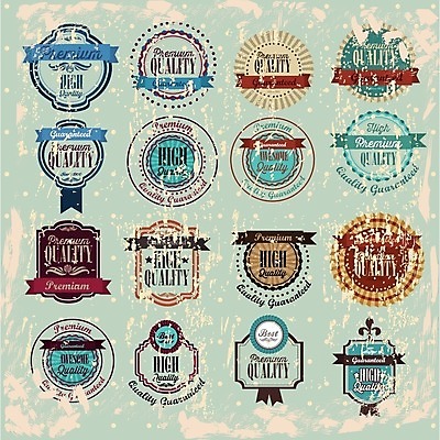 EPS 해외이미지 스티커 일러스트 사람없음 세트 라벨 빈티지 해외202004 해외일러스트 컨셉 프레임 파일형식 벡터 이미지허브