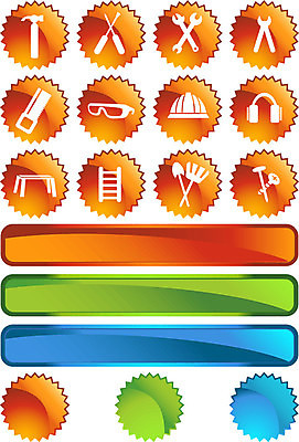 EPS 해외이미지 일러스트 사다리 버튼 고글 세트 흰색 도구 공구 나사 원숭이 스패너 못 운전사 보호 망치 안전모 손톱 삽 심볼 오브젝트 귀 펜치 갈퀴 고립 하드웨어 해외202004 해외일러스트 직업 손 컬러 컨셉 포유류 신체부위 컴퓨터 헬멧 안전장비 파일형식 벡터 이미지허브