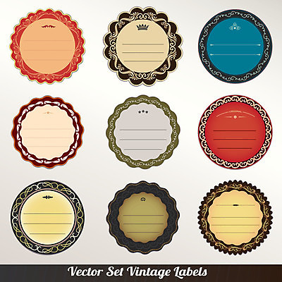 EPS 해외이미지 일러스트 프레임 사람없음 세트 라벨 빈티지 원형 클래식 고급 해외202004 해외일러스트 도형 컨셉 파일형식 벡터 이미지허브