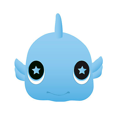 EPS 해외이미지 행복 별 컨셉 일러스트 어류 파란색 희망 달콤 만화 심볼 해외202004 해외일러스트 자연요소 감정 컬러 수중동물 맛 파일형식 벡터 이미지허브