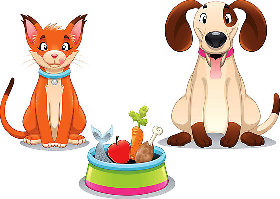 EPS 해외이미지 동물 캐릭터 접시 새끼 음식 채소 과일 일러스트 어류 반려동물 고양이 치킨 당근 표현 사발 개 사과 컨테이너 만화 배고픔 코믹 대야 마스코트 해외202004 해외일러스트 일러캐릭터 식기 산업 포유류 뿌리채소 수중동물 사기그릇 닭고기요리 파일형식 벡터 이미지허브