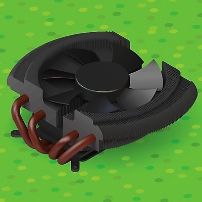 EPS 해외이미지 디자인 일러스트 부분 컴퓨터 장비 부채 플라스틱 묘사 오브젝트 싱글 프로펠러 환풍기 냉각기 엘리먼트 하드웨어 해외202004 해외일러스트 재질 전자제품 파일형식 벡터 이미지허브