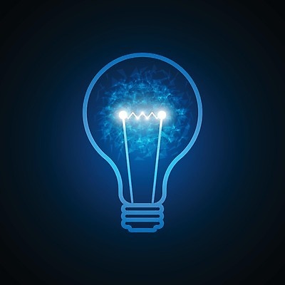 EPS 해외이미지 디자인 일러스트 전구 추상 사람없음 그래픽 파란색 디지털 해외202004 해외일러스트 컬러 무늬 파일형식 벡터 이미지허브