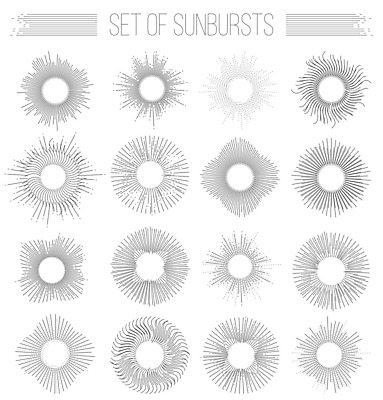 EPS 해외이미지 디자인 선 백그라운드 일러스트 추상 폭죽 미술 사람없음 빛 세트 방사형 스타일 효과 해외202004 썬버스트 해외일러스트 무늬 문화예술 파일형식 벡터 이미지허브