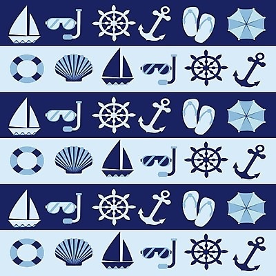 EPS 해외이미지 디자인 실루엣 바다 여행 백그라운드 패턴 일러스트 우산 벽지 휴가 항해 파란색 세트 줄무늬 바퀴 크루즈 심볼 사인 질감 범선 닻 해외202004 해외일러스트 컬러 무늬 배_교통 촬영기법 파일형식 벡터 이미지허브