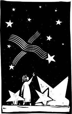 EPS 해외이미지 별 일러스트 관찰 유머 떨어짐 야간 유성 충격 공상 천문학 목판화 혜성 해외202004 해외일러스트 자연요소 교육 감정 컨셉 모션 파일형식 벡터 이미지허브