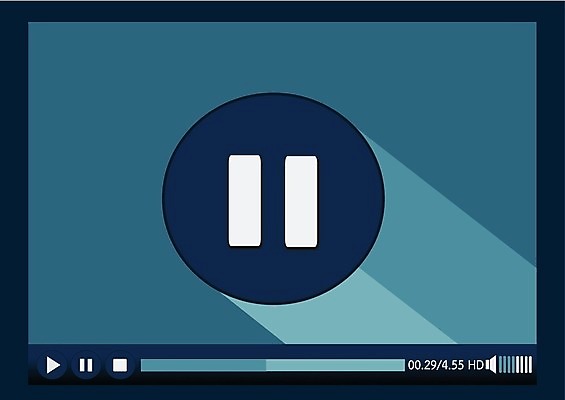 EPS 해외이미지 일러스트 사람없음 청록색 멀티미디어 UI 플레이어 해외202004 해외일러스트 컬러 파일형식 벡터 이미지허브