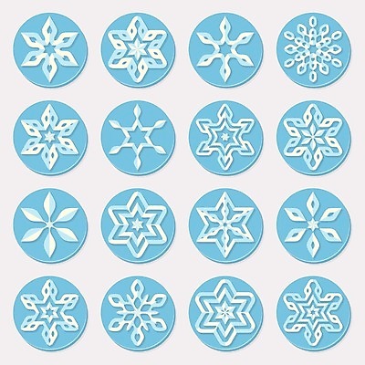EPS 해외이미지 겨울 일러스트 사람없음 파란색 세트 눈송이 고립 눈꽃무늬 엘리먼트 해외202004 해외일러스트 계절 컬러 무늬 눈꽃 눈_날씨 파일형식 벡터 이미지허브