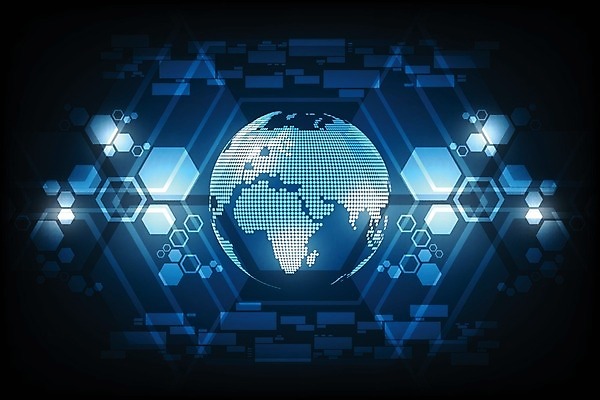 EPS 해외이미지 디자인 지구 일러스트 추상 사람없음 그래픽 파란색 디지털 해외202004 해외일러스트 컬러 무늬 파일형식 벡터 이미지허브