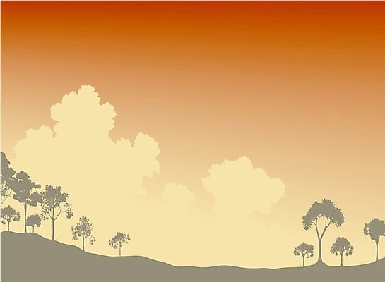EPS 해외이미지 나무 구름 실루엣 일러스트 자연 하늘 날씨 풍경 그래픽 여름 갈색 우주 공백 오픈 윤곽 내추럴 삼림지대 카피스페이스 전경 해외202004 해외일러스트 자연요소 식물 계절 컬러 촬영기법 숲 생태계 파일형식 벡터 탑뷰 이미지허브