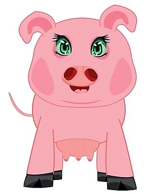 EPS 해외이미지 동물 여자 농업 일러스트 반려동물 농장 시골 아기 돼지 만화 오브젝트 흰배경 코믹 젖 해외202004 해외일러스트 산업 백그라운드 포유류 사람 흰색 파일형식 벡터 이미지허브