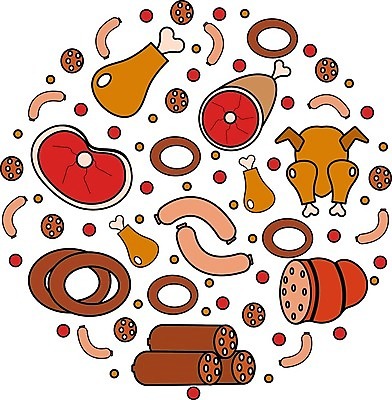 EPS 해외이미지 잡화 선 음식 조각 다이어트 일러스트 재료 건강 육류 돼지고기 스테이크 요리 장식 세트 농장 상점 식당 저녁식사 소고기 흰색 신선 소시지 시장 플랫 상품 만화 수집 심볼 메뉴 유기농 햄 날것 슈퍼마켓 점심식사 고립 단백질 살라미 식품점 정육점 해외202004 해외일러스트 웰빙 컬러 농업 식재료 서양음식 식사 가공식품 영양소 파일형식 벡터 이미지허브