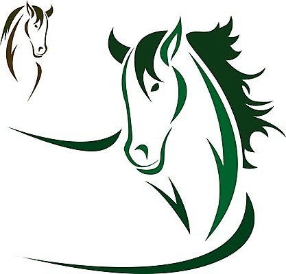 EPS 해외이미지 디자인 얼굴 일러스트 추상 사람없음 초록색 말_동물 심볼 해외202004 해외일러스트 컬러 무늬 포유류 신체부위 파일형식 벡터 이미지허브