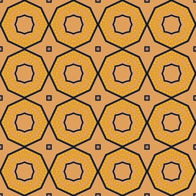 EPS 해외이미지 디자인 백그라운드 패턴 오렌지 일러스트 벽지 추상 빨간색 노란색 검은색 타일 복고 정사각형 해외202004 해외일러스트 도형 컬러 무늬 과일 파일형식 벡터 이미지허브