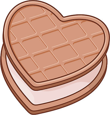 EPS 해외이미지 클립아트 음식 일러스트 발렌타인데이 사랑 하트 크림 해외202004 해외일러스트 모양 감정 데이이벤트 파일형식 벡터 이미지허브