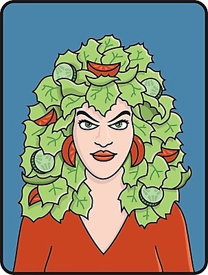 EPS 해외이미지 음식 토마토 채소 일러스트 초록색 상점 샐러드 화려 상추 이발사 채식주의자 해외202004 해외일러스트 컬러 컨셉 채식 파일형식 벡터 이미지허브