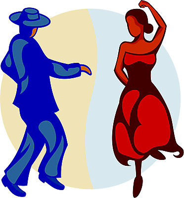 EPS 해외이미지 커플 일러스트 빨간색 파란색 댄서 스페인어 집시 플라멩코 해외202004 해외일러스트 직업 예술 컬러 관계 세계문화유산 파일형식 벡터 이미지허브