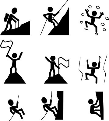 EPS 해외이미지 디자인 실루엣 벽 스포츠 여행 포즈 일러스트 성공 산 미술 야외 그래픽 세트 여행객 걷기 하이킹 깃발 플랫 정상 위험 심볼 사인 오르기 골 산악가 원정 하이커 스타일 해외202004 해외일러스트 컨셉 모션 레저 문화예술 촬영기법 사람 파일형식 벡터 이미지허브