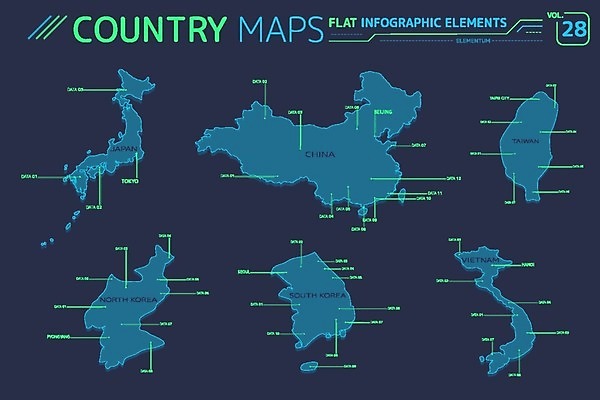 EPS 해외이미지 모양 디자인 지구 선 여행 백그라운드 지도 인터넷 일러스트 비즈니스 한국 그래픽 세계 글로벌 일본 중국 인포그래픽 경계선 도시 발표 뉴스 플랫 땅 대만 대륙 베트남 비전 지역 북쪽 해결 남쪽 마케팅 인터페이스 지리 해외202004 해외일러스트 아시아 동남아시아 방향 경계 파일형식 벡터 이미지허브