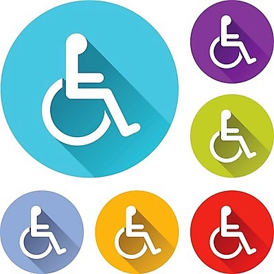 EPS 해외이미지 디자인 의자 오렌지 일러스트 빨간색 초록색 파란색 웹 바퀴 플랫 장애인 사인 휠체어 심플 장애 웹디자인 해외202004 해외일러스트 컬러 가구 인터넷 과일 파일형식 벡터 이미지허브