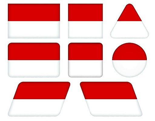 EPS 해외이미지 배너 일러스트 빨간색 세트 흰색 깃발 원형 수집 심볼 사인 정사각형 배지 직사각형 고립 모나코 전국 정부 표준 해외202004 해외일러스트 도형 유럽 컬러 파일형식 벡터 이미지허브