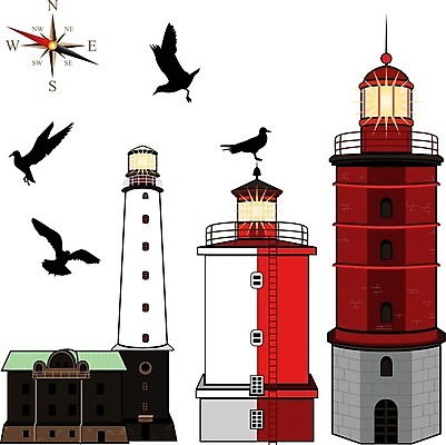 EPS 해외이미지 밧줄 바다 여행 지도 일러스트 갈매기 조류 날씨 생물 등대 항해 어류 장식 보트 모서리 돛 해군 닻 네비게이션 나누기 단계 해외202004 해외일러스트 동물 줄 배_교통 군대 수중동물 파일형식 벡터 이미지허브