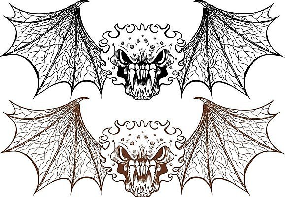 EPS 해외이미지 클립아트 손 디자인 선 일러스트 불 미술 그래픽 장식 세트 치아 악마 그림 박쥐 나쁜 몬스터 엘리먼트 해골모형 해외202004 해외일러스트 자연요소 포유류 문화예술 신체부위 모형 소화기관 파일형식 벡터 이미지허브