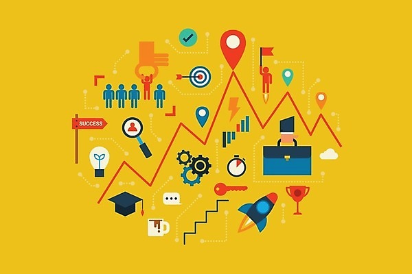 EPS 해외이미지 직업 백그라운드 컨셉 일러스트 비즈니스 추상 사람없음 인포그래픽 승진 채용 해외202004 해외일러스트 무늬 파일형식 벡터 이미지허브