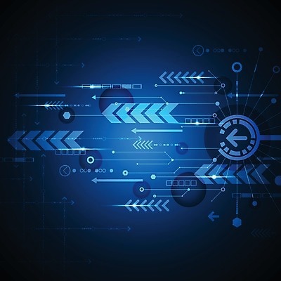 EPS 해외이미지 디자인 화살표 컨셉 일러스트 추상 미래 사람없음 그래픽 파란색 디지털 해외202004 해외일러스트 컬러 무늬 파일형식 벡터 이미지허브