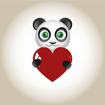 EPS 해외이미지 동물 일러스트 곰 사랑 빨간색 초록색 장난감 하트 판다 만화 해외202004 해외일러스트 모양 감정 컬러 포유류 파일형식 벡터 이미지허브