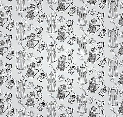 EPS 해외이미지 손 커피 백그라운드 패턴 일러스트 주전자 열쇠 프레임 장식 컵 견본 식당 검은색 카페 수확 냄비 찻주전자 수집 타일 메뉴 그림 질감 복고 손그림 방앗간 옛날 스타일 해외202004 해외일러스트 식기 음료 컬러 무늬 농업 주방용품 신체부위 상점 솥 파일형식 벡터 이미지허브