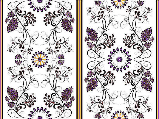 EPS 해외이미지 디자인 꽃 줄기 백그라운드 잎 일러스트 사람없음 화려 해외202004 해외일러스트 식물 컨셉 파일형식 벡터 이미지허브