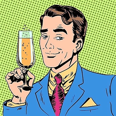 EPS 해외이미지 남자 일러스트 한명 들기 정장 상반신 성인 비즈니스맨 샴페인 복고 샴페인잔 팝아트 카툰스타일 성인남자한명만 해외202004 해외일러스트 1 옷 술잔 비즈니스 모션 주류 사람 직장인 그림 남자한명만 성인남자만 파일형식 벡터 이미지허브