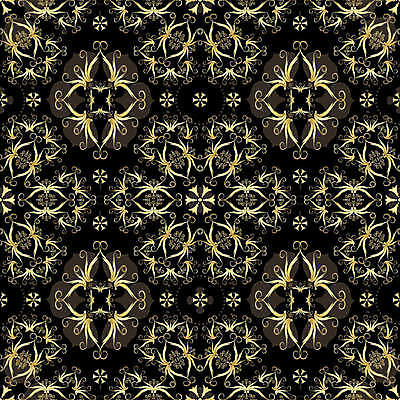 EPS 해외이미지 디자인 백그라운드 패턴 일러스트 추상 사람없음 검은색 패턴백그라운드 금색 화려 대칭 해외202004 해외일러스트 컬러 컨셉 무늬 파일형식 벡터 이미지허브