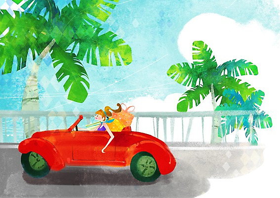 PSD 나무 식물 구름 계절 여자 도로 바다 백그라운드 일러스트 자동차 선물 한명 사람 앉기 풍경 상반신 성인 여름 선물상자 울타리 쇼핑 드라이브 오픈카 스포츠카 국내일러스트 자연요소 1 길 육상교통 교통시설 모션 승용차 담장 상자 운전 파일형식