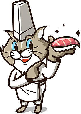 동물 직업 캐릭터 음식 동물캐릭터 일러스트 홍보캐릭터 밥 직업캐릭터 요리사모자 들기 손짓 사람없음 요식업 식당 고양이 초밥 회 가리킴 전문직 조리복 알림 생선초밥 음식점캐릭터 일본음식 일러캐릭터 AI파일 모자_잡화 산업 유니폼 포유류 모션 반려동물 상점 요리사 파일형식 벡터