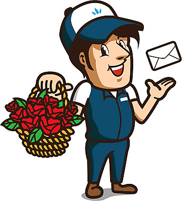 전신 직업 캐릭터 모자 남자 꽃 유니폼 일러스트 홍보캐릭터 직업캐릭터 선물 한명 서기 들기 사람 이벤트 장미 바구니 전문직 배달원 서비스업 편지 알림 배송 서비스 택배 꽃바구니 꽃배달 남자한명만 일러캐릭터 AI파일 식물 1 잡화 옷 산업 모션 운송업 남자만 파일형식 벡터