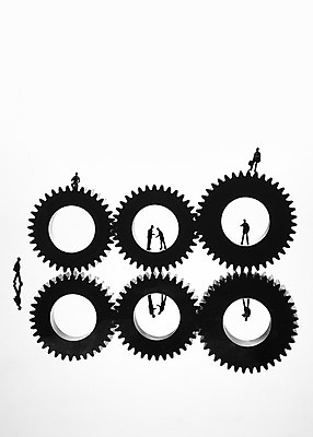 포토 JPG 스튜디오촬영 실루엣 인형 비즈니스 실내 그림자 사람없음 장난감 모형 미니어처 피규어 비즈니스맨 오브젝트 톱니바퀴 태엽 국내포토 남자 촬영기법 내부 직장인 파일형식