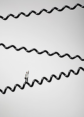 포토 JPG 스튜디오촬영 선 인형 실내 사람없음 장난감 모형 미니어처 피규어 용수철 오브젝트 통화 전화선 국내포토 모션 내부 파일형식