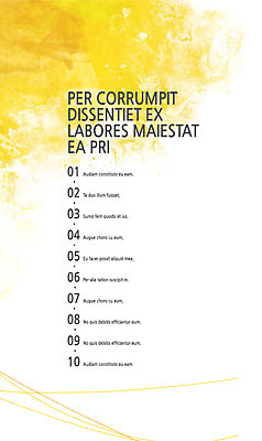 템플릿 내지 컬러 텍스트 사람없음 숫자 노란색 프레젠테이션 문서템플릿 서식 레이아웃 문서 제안서 목차 이미지템플릿 AI파일 문자 파일형식 벡터