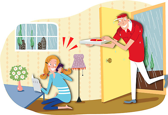 전신 나무 식물 직업 여자 남자 꽃 화분 음식 이동 유니폼 일러스트 창문 탁자 날씨 조명 피자 서기 들기 사람 앉기 성인 두명 책 스마트폰 상자 문 운송업 스탠드 비 배달원 서비스업 빗방울 배송 서비스 택배 만족 통화 주문 배달음식 피자배달 성인만 음식배달 국내일러스트 AI파일 자연요소 옷 감정 산업 가구 컨셉 모션 패스트푸드 서양음식 핸드폰 스마트기기 비_날씨 배달 파일형식 벡터