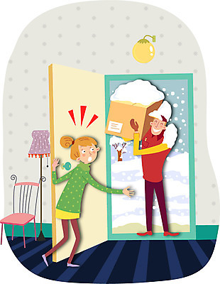 전신 나무 식물 직업 계절 여자 남자 이동 유니폼 겨울 의자 일러스트 조명 서기 들기 사람 성인 두명 상자 쌓기 문 운송업 스탠드 눈 배달원 서비스업 배송 서비스 택배 만족 성인만 국내일러스트 AI파일 자연요소 옷 감정 산업 가구 컨셉 모션 날씨 파일형식 벡터