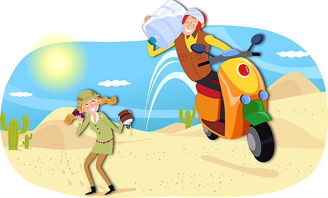 전신 식물 직업 모자 여자 남자 모래 이동 유니폼 일러스트 선인장 서기 사람 성인 두명 물 스마트폰 태양 사막 오토바이 운송업 배달원 헬멧 서비스업 물통 물병 배송 서비스 택배 만족 주문 성인만 국내일러스트 AI파일 자연요소 잡화 옷 감정 산업 컨셉 모션 핸드폰 스마트기기 바이크 보호장비 파일형식 벡터