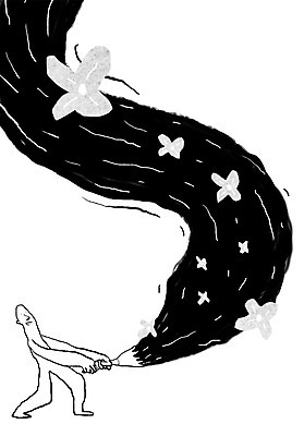 전신 PSD 식물 라이프스타일 꽃 컬러 백그라운드 꽃무늬 라인일러스트 일러스트 서예 한명 서기 들기 사람 검은색 회색 터치 붓 그리기 국내일러스트 1 한국전통 무늬 모션 생활 파일형식