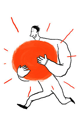 전신 PSD 라이프스타일 남자 컬러 백그라운드 라인일러스트 일러스트 안기 상상 한명 서기 사람 달리기 태양 주황색 열정 남자만 남자한명만 국내일러스트 자연요소 1 감정 모션 생활 파일형식