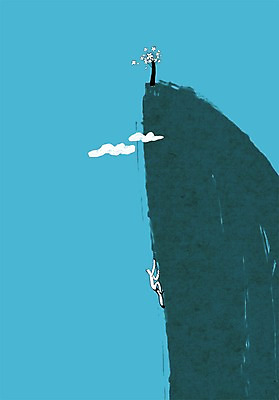 전신 PSD 나무 식물 구름 라이프스타일 컬러 하늘색 백그라운드 라인일러스트 일러스트 산 한명 사람 등산 절벽 도전 정상 오르기 암벽등반 국내일러스트 자연요소 1 모션 생활 파란색 트래킹 파일형식