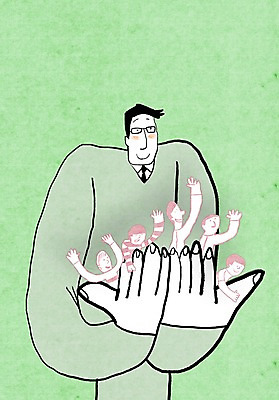 PSD 라이프스타일 남자 행복 안경 어린이 컬러 백그라운드 라인일러스트 일러스트 들기 사람 여러명 성인 초록색 손모으기 남자만 국내일러스트 잡화 감정 다수 모션 손짓 생활 파일형식